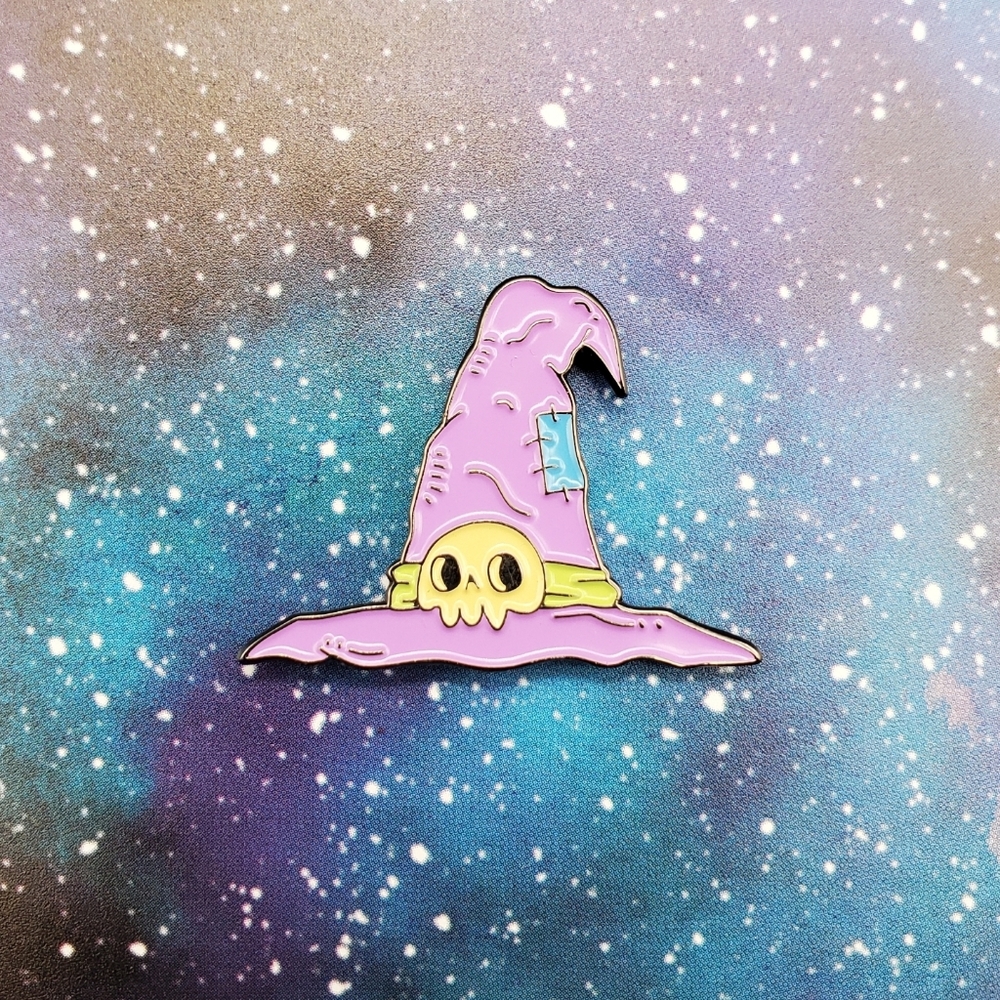 Purple Witch Hat Enamel Pin